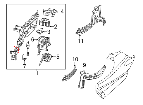 Mopar 68345934AA Beam - Upper Load Path