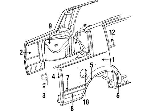 Mopar 4494739 Wheel Opening Molding, Black 4494739 Mopar Wheel Opening Molding, Black