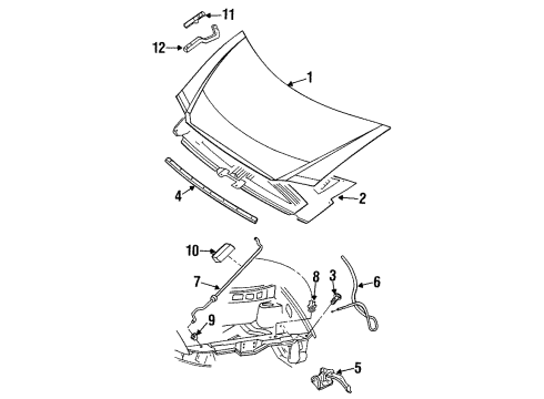Mopar 4797816AB Hinge Mopar 4797816AB Hinge