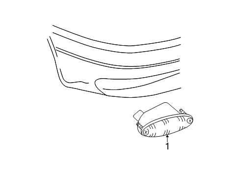 Mopar 4857375AA Fog Lamp Assembly Retainer