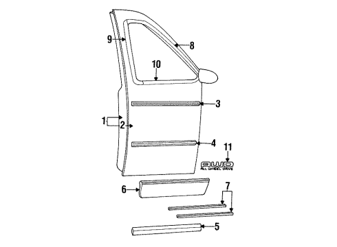 Mopar 4491439 Molding Bracket