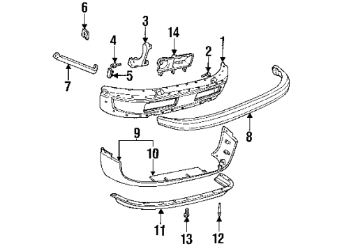 Mopar 4874877AB Bumper, Front
