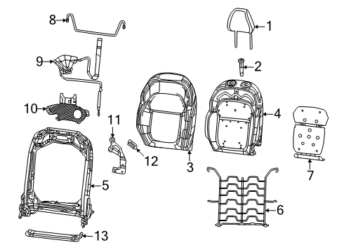 68644467AD Mopar WIRING-SEAT CUSHION