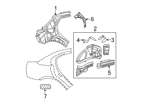 Mopar 5065065AG Outer Wheelhouse