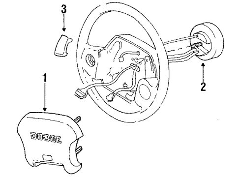 Mopar 5DE61PX8 Driver Inflator Module, Driver Side
