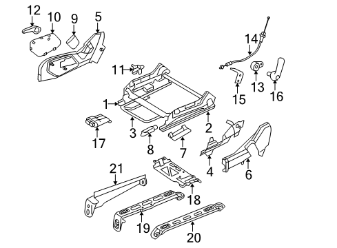 Mopar 5179554AA Seat Bracket Screw