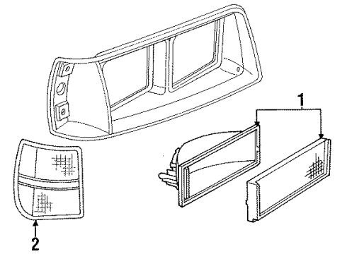Mopar 4321579 Parking Lamp, Amber 4321579 Mopar Parking Lamp, Amber