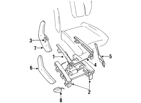Mopar 4720763 Track Assembly Mopar 4720763 Track Assembly