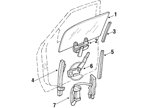 Mopar 4480027 Window Regulator
