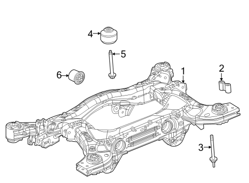 Mopar 68416524AI Cradle - Rear Suspension Mopar 68416524AI Cradle - Rear Suspension