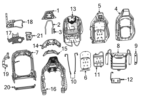 68613135AC Mopar WIRING-SEAT CUSHION