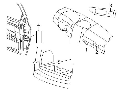 Mopar 4881008AB Emission Label