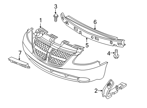 Mopar 4857351AB License Bracket