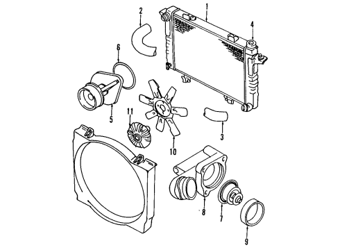 Mopar 55056412AA Shroud Seal 55056412AA Mopar Shroud Seal