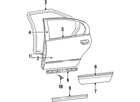 Mopar 5018568AA Molding, Rear