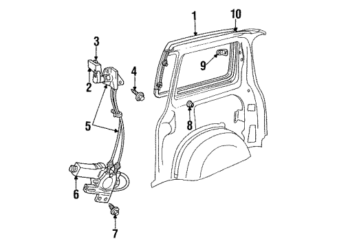 Mopar 4615275 Window Motor, Passenger Side