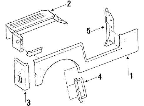 J5764221 Mopar Rear Panel