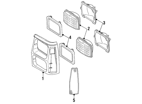 Mopar 55008047AB Headlamp Door
