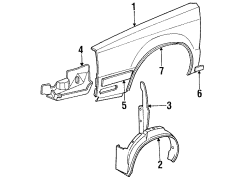 Mopar 4451231 Front Molding 4451231 Mopar Front Molding