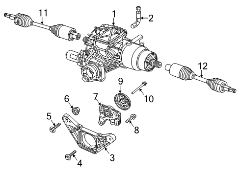 2015 Chrysler 200 Carrier, Rear Diagram for 68306795AB