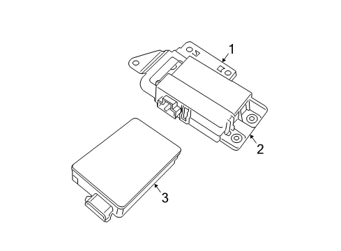 2012 Ram C/V Module Bracket Diagram for 68052344AA