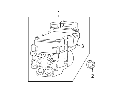 2007 Dodge Ram 1500 ABS Control Unit Diagram for 56038868AF
