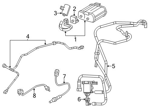 2013 Dodge Avenger Purge Line Diagram for 68080843AG