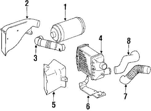 1987 Jeep Cherokee Air Hose Diagram for 33003391