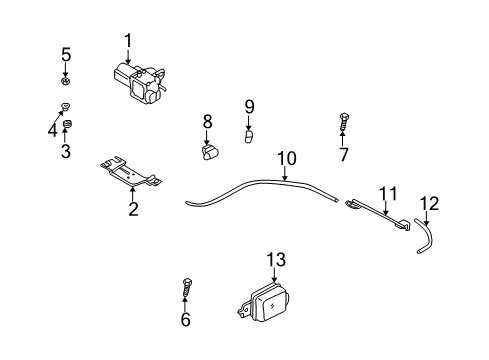 2003 Chrysler Sebring Lower Hose Diagram for MR343824