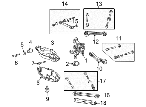 2004 Chrysler Crossfire Front Lateral Arm Bushing, Rear Diagram for 5099172AA