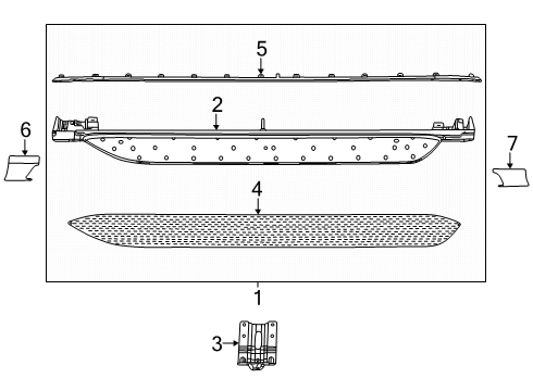 2025 Jeep Wagoneer L Running Board Diagram 1 - Thumbnail