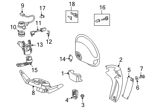 2003 Dodge Sprinter 2500 Ignition Switch Diagram for 5103664AA