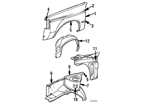 1984 Dodge Omni Antenna Assembly Adapter Diagram for 4372143