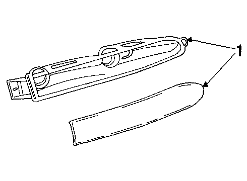 1998 Chrysler Town & Country Parking/Turn Lamp Diagram for 5003367AA