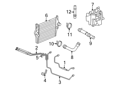 2007 Dodge Ram 2500 Intercooler Diagram for 5170704AJ