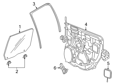2021 Ram 2500 Glass - Door Diagram
