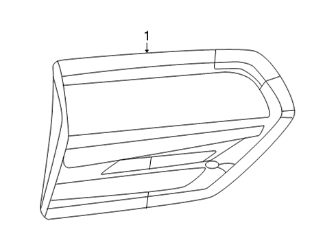 2022 Jeep Grand Cherokee WK Tail Lamp Assembly Diagram for 68471331AB