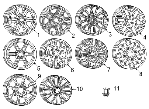 2025 Ram 1500 Wheels Diagram