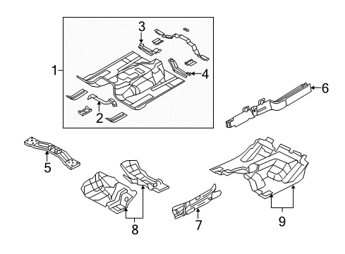2011 Dodge Nitro Side Rail, Front Passenger Side Diagram for 55113194AF