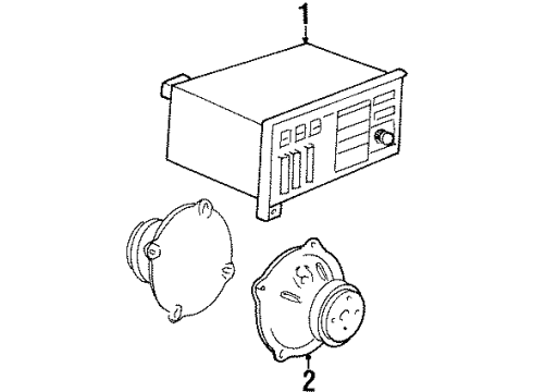 1995 Dodge Neon Speaker Diagram for 5269404