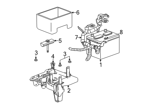 2003 Jeep Liberty Battery Cable Diagram for 56044501AG