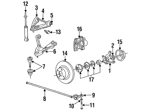 1996 Dodge Dakota Flex Hose Diagram for 52007937