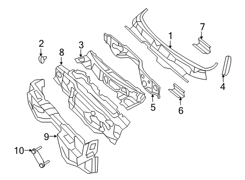 2012 Ram 2500 Cab Cowl Diagram