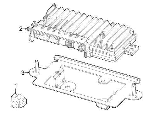 2023 Jeep Grand Cherokee Module Mount Bracket Diagram for 68482866AA