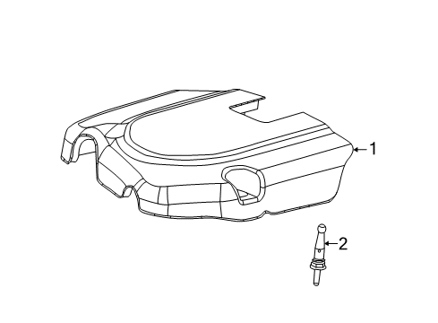 2023 Chrysler 300 Engine Appearance Cover Diagram