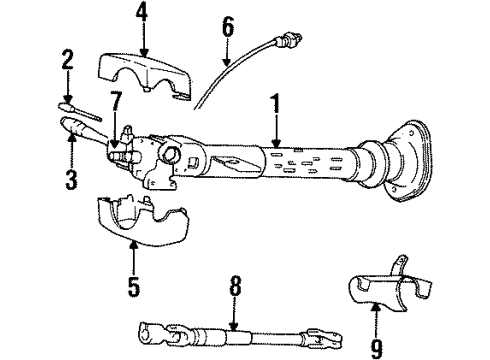 1996 Jeep Grand Cherokee Shield Diagram for 52079269