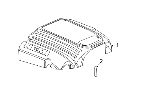 2021 Chrysler 300 Engine Appearance Cover Diagram 2 - Thumbnail