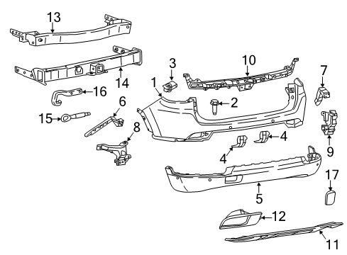 2020 Jeep Compass Lower Trim Panel, Rear Diagram for 6FZ33TZZAB