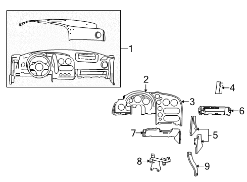 2010 Dodge Viper Lower Cover, Black Diagram for TQ811D5AA
