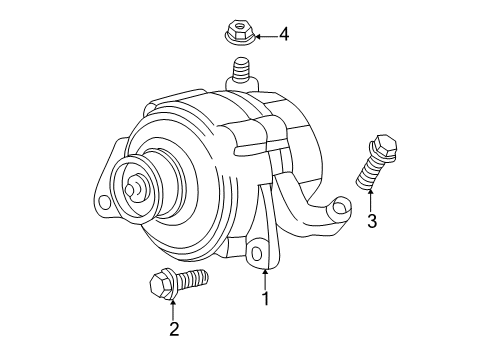 2001 Jeep Grand Cherokee Alternator Diagram for 56041783AG